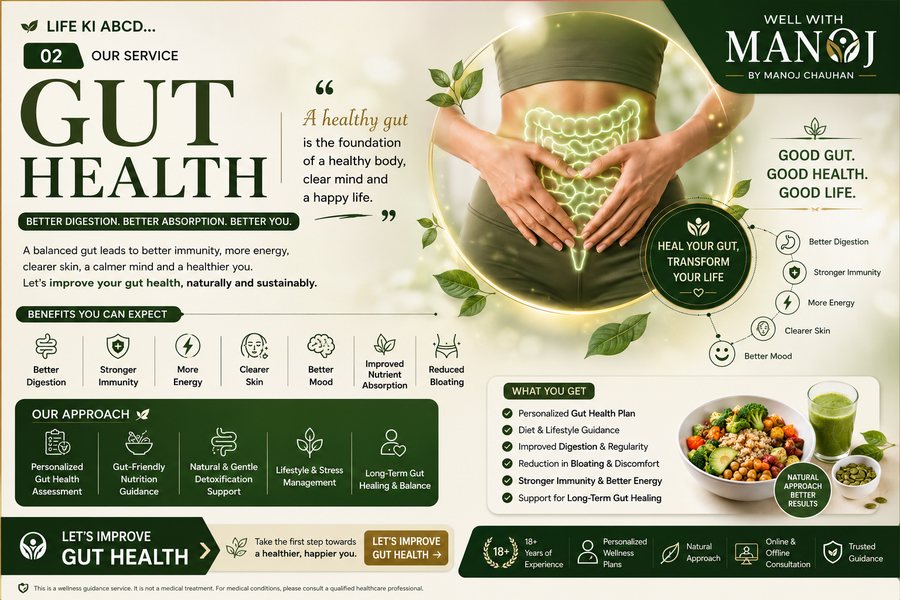 Gut Health — Well With Manoj service overview