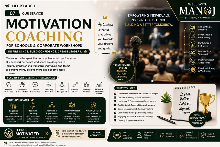 Motivation Coaching — Well With Manoj service overview