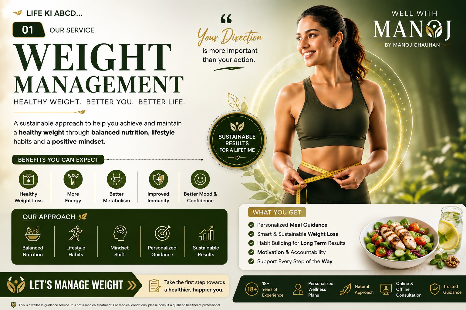 Weight Management — service overview: benefits, our approach and what you get